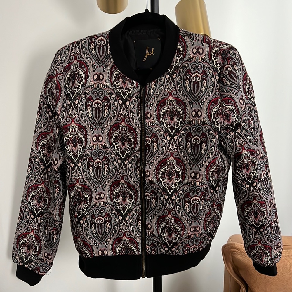 Paisley bomber jacket